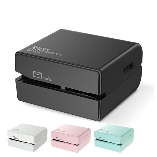 Portable Desks Electric Letter Opener - Letter Openers Envelope Slitter, Envelope Opener,Electrically Operated Mail Opener, Opener Tool for Universal Mail and Envelopes for Fast and Efficient Cutting