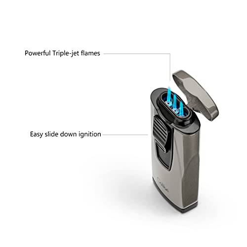 Briquet Colibri Monaco triple jet avec un coffret cadeau élégant