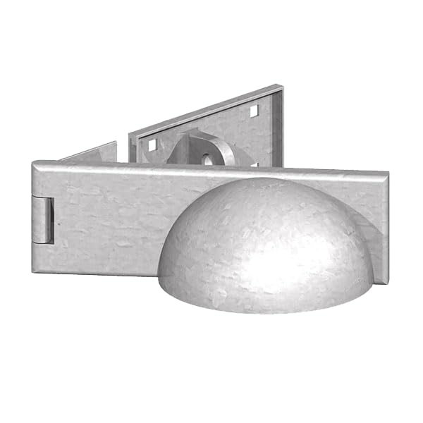 Image of GATEMATE Right Hand Padlock Protector | Galvanized Steel | High-Security Gate Lock Shield | Rust-Resistant Durable Design | Protects Padlocks from Tampering and Weather