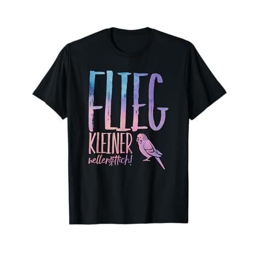 Flieg kleiner Wellensittich T-Shirt lustiger Spruch Vogel