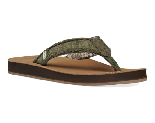 Image of Sanuk Fraid Not Mens Flip Flops - Lightweight Beach Sandals