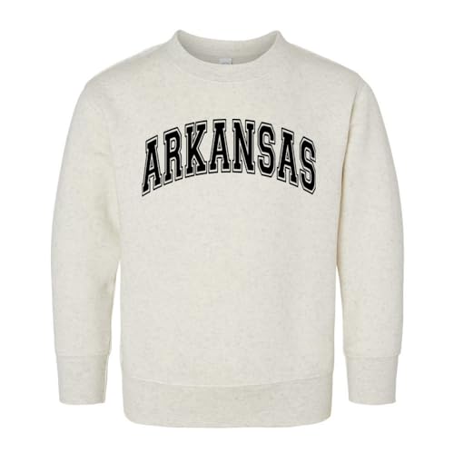 Arch Arkansas Kids Sweatshirt Toddler 4T Natural Heather