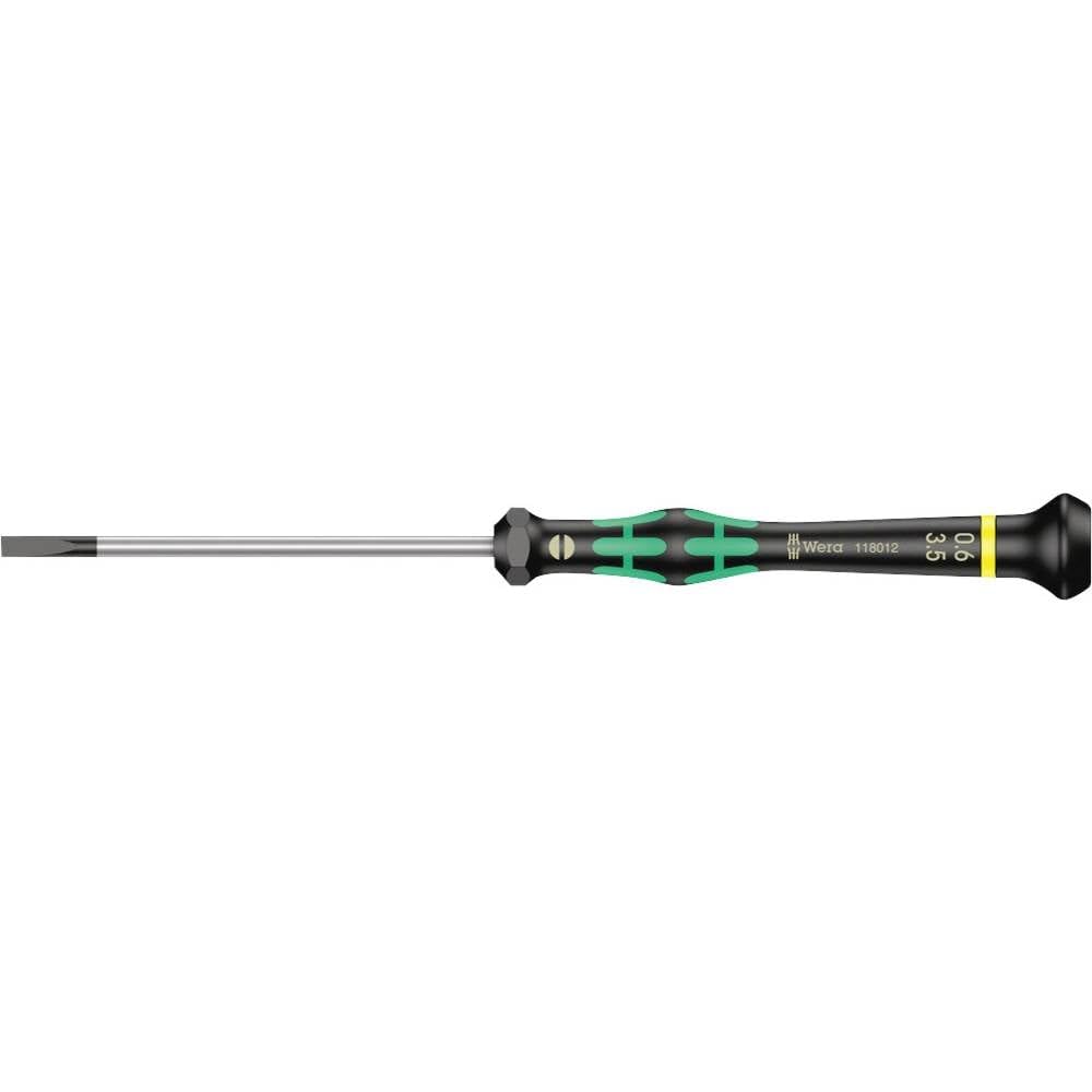 Wera 2035 3.5mm x 80mm Kraftform Micro slotted precision screwdriver, 3.5 mm x 80 mm