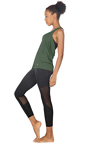 Image of icyzone Women's Open Back Workout Athletic Yoga Tank Tops with Built in Bra