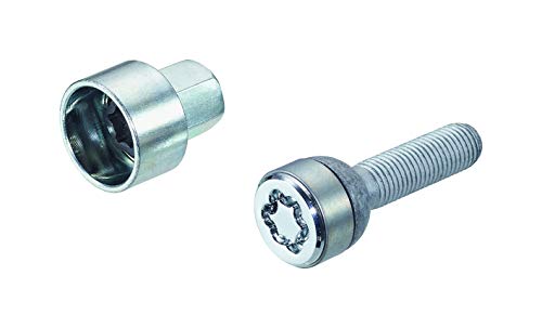 28023SL Radsicherungsbolzen SL (Ultra High Security) M12x1.5, Kugelsitz R12, Schaftlänge, 39,9 mm, Gesamtlänge der Schraube 61,8 mm, SW17, Schlüsseldurchmesser 28,6 mm