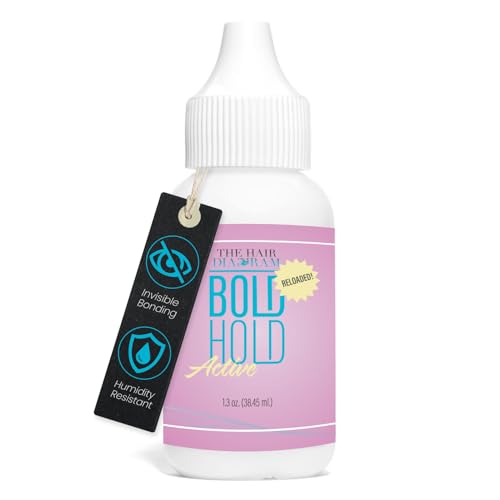 the hair diagram - bold hold active reloaded - strong hold glue for wigs and hair systems - invisible bonding - formulated for oily skin - non toxic - humidity resistant amp water