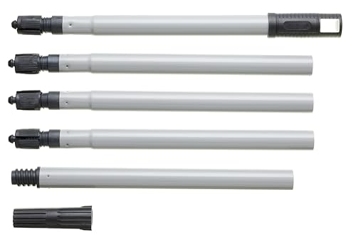 Fit For The Job 5 Section Multi Length Extension Pole 1-4 (25cm-1.2m) for Paint Roller Frames Gives Extended Reach When Painting Compatible with Screw and Push Fit Frames