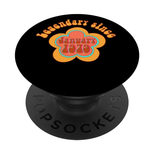 Nacido en enero de 1979 Cumpleaños Legendario desde 1979 PopSockets PopGrip Intercambiable