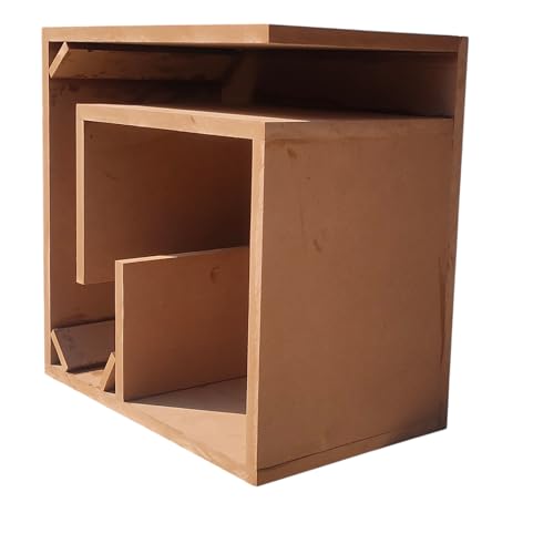 Image of NRS AUDIO 18 MM-MDF Single 10 inch Subwoofer L Port Ported Car Subwoofer Box