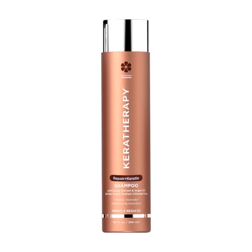 KERATHERAPY Keratin Infused KeratinFIXX Repair Shampoo Repair Shampoo for Dry Damaged or Frizzy Hair with Caviar Extract Clear 10.14 Fl Oz (Pack of 1) (Look May Vary)