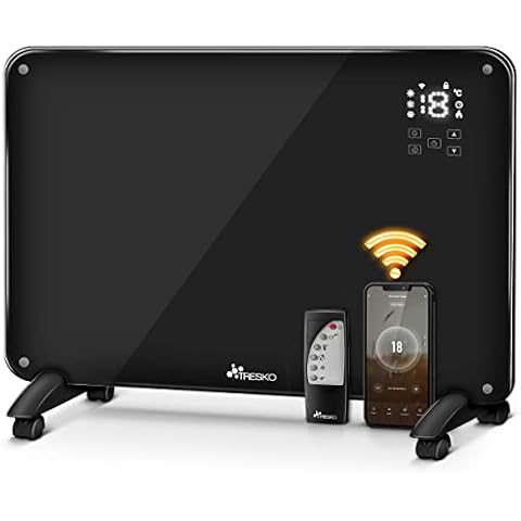 TRESKO Glaskonvektor Glasheizung 2000W APP WiFi Cover