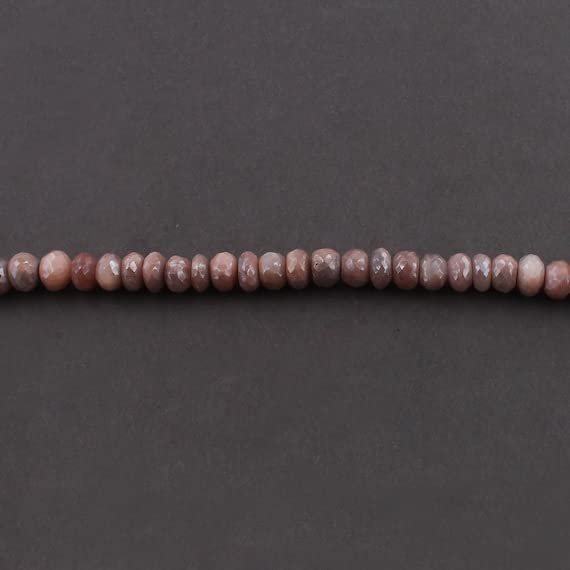 Pierre de lune pêche LKBEADS perles facettées argentées haut de gamme 5-7mm SB4226
