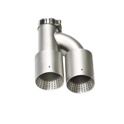 Gorge queue de voiture double embout d'échappement type H pour les rassemblements de Golf GTI
