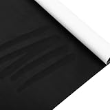 Suede Wrap Self-Adhesive Black Suede Car Interior Wrap 16.5in x 59in Microfiber Felt Fabric for Dash Headliner Console – Stretchable, Heat-Resistant Car Console Fabric for Auto Interior Makeover