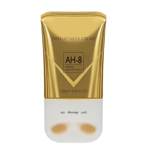 AH-8 Crema reafirmante para el cuello - Crema reafirmante para el cuello, loción reparadora de la piel para reafirmar cuelo y pecho | Diseño de rodillo, loción nutritiva compacta para