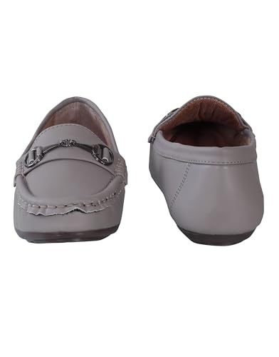 Image of Pluxh Women's Classic Ballet Flats with Metal Detail | Soft Padded Slip-On Shoes | Lightweight Comfort Footwear | Flexible Sole | Office, Casual