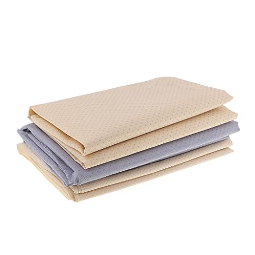 perfk 1 Yard Rutschfester Material, Gewebe mit Gummi Punkte schneidern Tuch Material, Gewebe für Heim Basteln, Grau