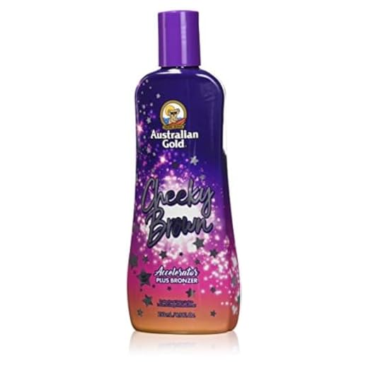 Australian Gold, CHEEKY BROWN Accelerator Dark Natural Bronzers, Tanning Bed Lotion 8.5 oz