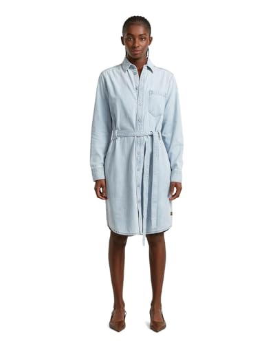 Robe chemise G-Star Raw en denim bleu idéale pour le bureau et les sorties