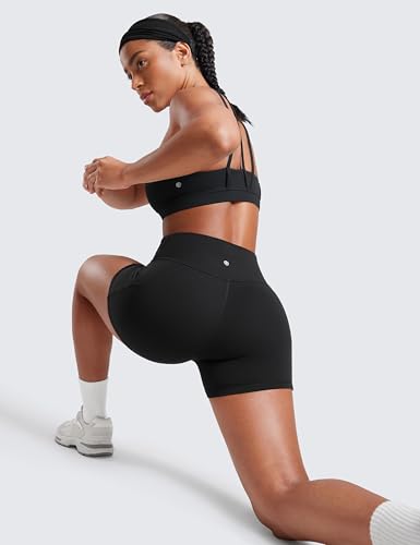 CRZ YOGA Womens Butterluxe Biker Shorts with Pockets 3 Inches - High Waisted Volleyball Workout Athletic Yoga3