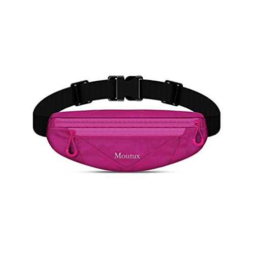 Fanny Packs Waist Pack for Women, MCZTO Traveling Running Fashion Casual Hands-Free Wallets Waist Pack Phone Bag with Adjustable Strap for Travel Sports Running (Rose Red)