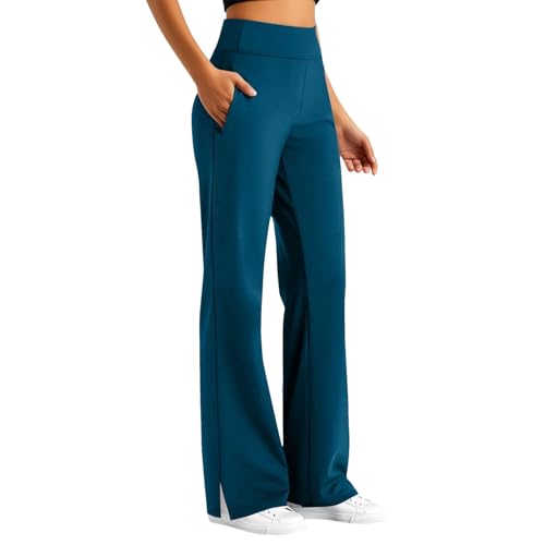 Leggings acampanados de cintura alta: el pantalón de deporte opaco y cómodo.