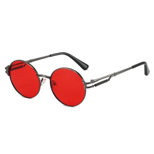 Lunettes de soleil rétro de style punk luxueux avec verres dégradés
