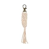 Fine or Fashion: Fashion Schlüsselanhänger Artilady Tassel Schlüsselanhänger for Frauen Boho Schlüsselanhänger Schlüsselanhänger Handgemachte Macrame-Taschen-Charme Schmuck-Geschenk for Freunde Drop Shipping Dekorationen