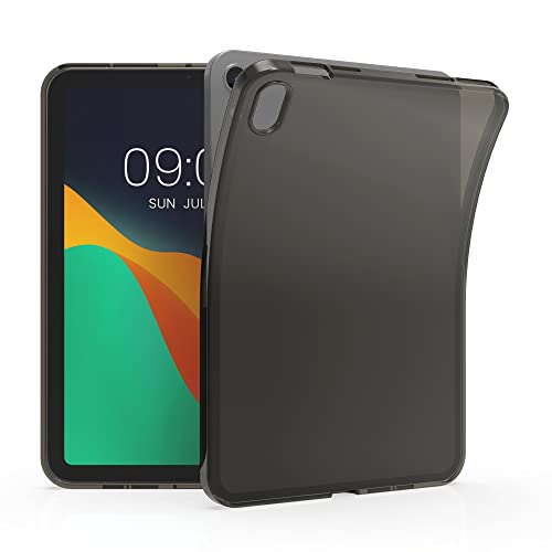 kwmobile Carcasa Compatible con Apple iPad Mini 6 (2021) / iPad Mini 7 (2024) Funda - Ultrafina y Flexible de plástico TPU - Puertos y Botones accesibles - Negro/Transparente