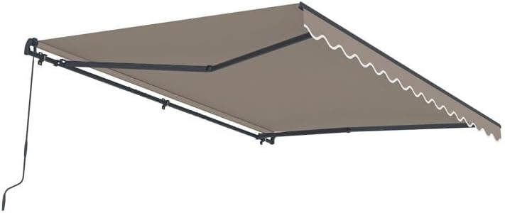 Cazeboo Vecchio manual retractable awning in its fully retracted position.