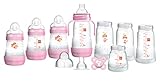MAM Easy Start Biberons Anti-Coliques Auto-Stérilisants, Kit de Démarrage, Rose, S (Aléatoire), Lot de 4