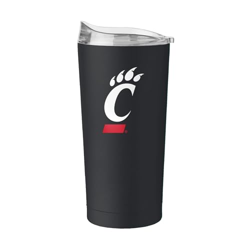 Image of Logo Brands NCAA 20 oz Powder Coat Stainless Tumbler -Double-Wall Insulated Everday Tumbler for Hot or Cold Drinks, High Lip Lid, Team Color