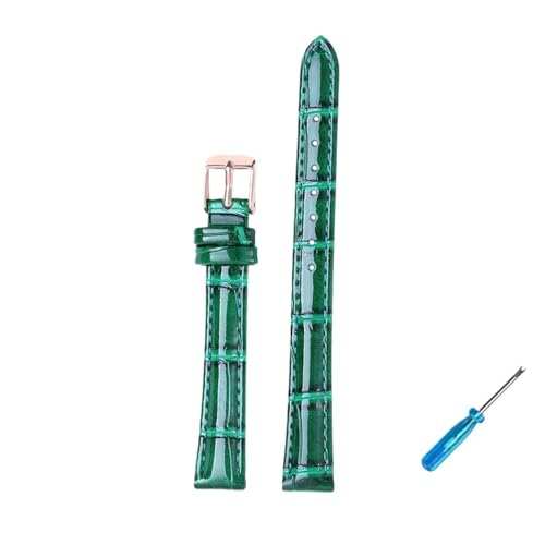 HMFang ���U�[�E�H�b�`�X�g���b�v 10mm 12mm 14mm 16mm 18mm 20mm ���邢�o���h �����p ���v �P��(Green-rose gold,16mm)