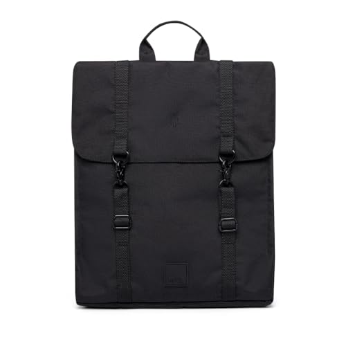 Lefrik Casual Recycled Fabric Laptop Backpack Black