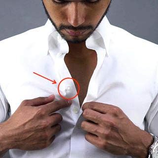 Vista 3 de Anclaje de moda Collar se mantiene para hombres Sin Metal. Sin Imanes. Solo sostenga.