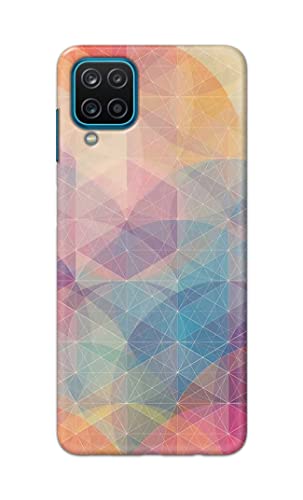 Image of Printed Hard Back Cover Case for Samsung Galaxy A12 Back Cover (Crumpled Paper Design) -1803