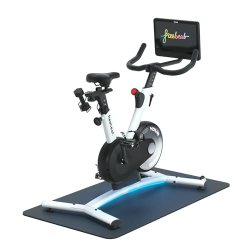 Freebeat Boom Exercise Bike, Smart Spin Bike for Home, 15.6'' HD Touchscreen,...