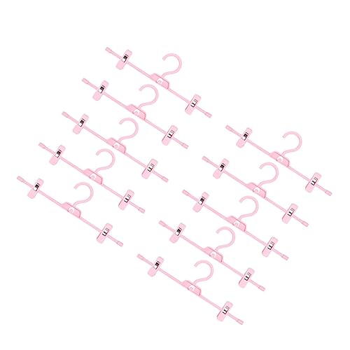 Happyyami Strong Sturdy Plastic Trouser Hangers 10pcs Pants Rack Anti-Slip Design for Drying