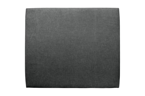 Tete De Lit Tapissee Tissu Gris Anthracite Rembourre-image