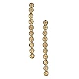 Heidi Daus®'On Line' Crystal Dangle Earring (Gold)