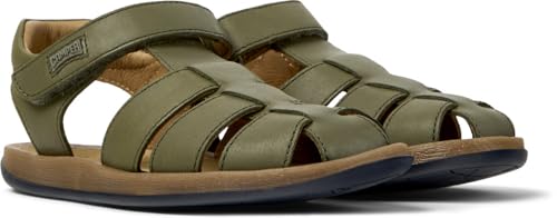 Sandales Bicho Camper pour bébé garçon en cuir avec fermeture T-Strap ajustable