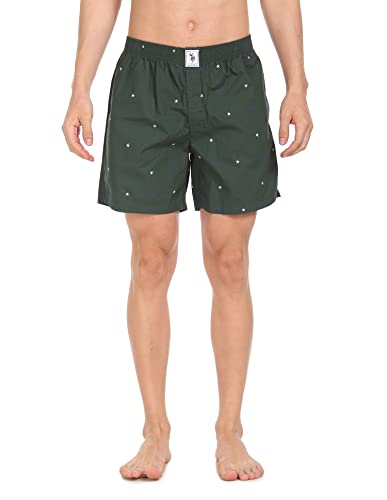 Image of U.S. Polo ASSN. Men's Comfort Fit Print Cotton I663 Boxers (Pack of 1)