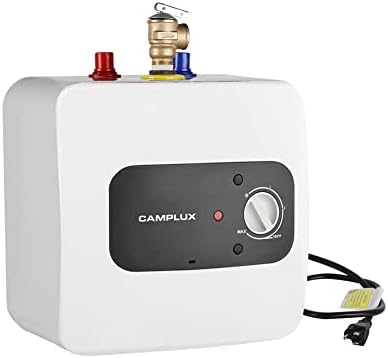 Camplux Pro ME25B Mini Tank Electric Water Heater On-demand Water Heater 2.5 Gallon with Cord Plug 1.44kW at 120 Volts