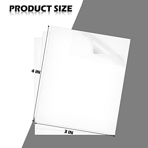 Bjsia Windshield Sticker Applicator Static Cling Window Film Clear Car Window Sticker Easy To Remove And Reapply - 4 Inch X 3 Inch Sheets (Pack Of 3 Sheets) #TOP1