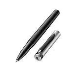 Pelikan Stola II Rollerball Pen, Black & Silver Barrel, Black Ink, 1 Each (929711)