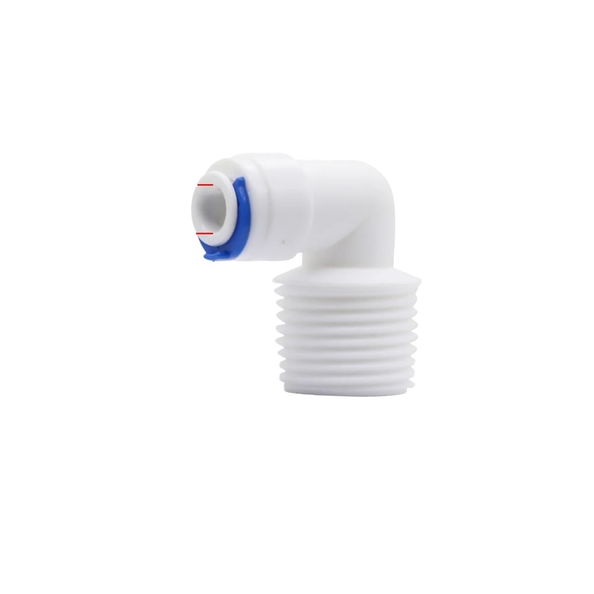 Aquarium Reverse Osmosis 1/4" Pipe Quick Connectors 1/2" Male/Female Thread to 6.35mm Straight/Elbow/End Plug Joints 5Pcs(1I2 to 1I4 Elbow 1/4" 5PCS)