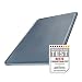 Produktbild Fackelmann #easyprepare Schneidebrett mit Antirutschfüßen  Schneidbrett mit praktische Saftrille  Küchenbrett mit 36 cm x 24 cm x 0,8 cm, Weiß/Blau-grau