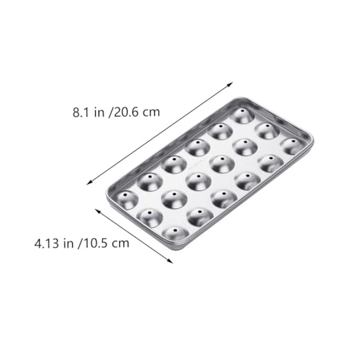 Molde redondo para cubitos de hielo de acero inoxidable miniatura 2