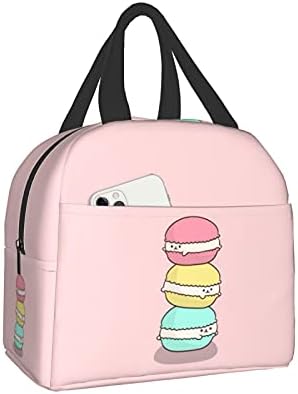 Kawaii Funny Cookies Insulated Lunch Bag for Women,Cooler Tote Reusable Lunch Box Container For Work Office Travel Picnic