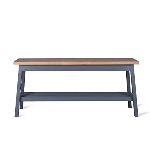 Leisure Traders Clockhouse Charcoal Grey Hallway Bench